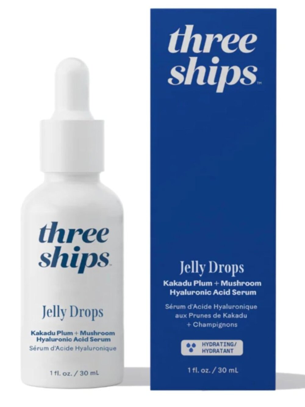 Three Ships - Jelly Drops Kakadu Plum + Mushroom Hyaluronic Acid Serum | Hydrate